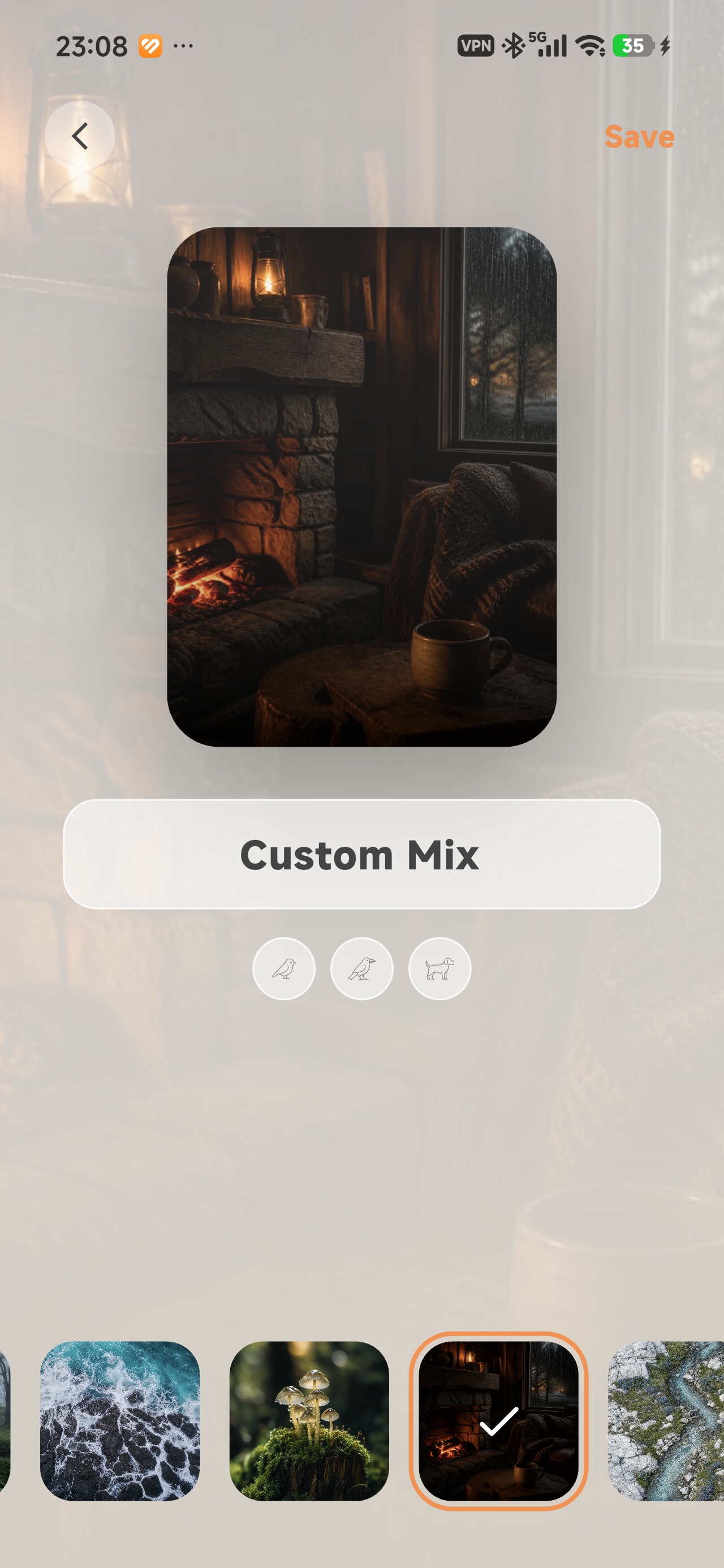 Saving a custom Boean sleep mix
